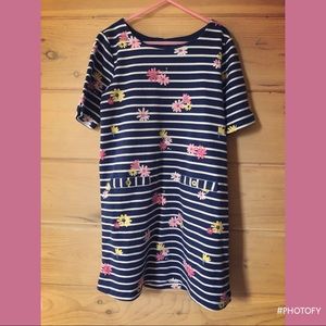 Navy & Floral girls dress 🌸